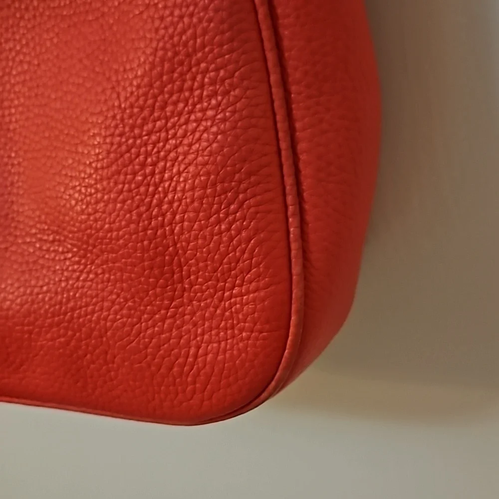 KATE SPADE Jackson Coral Pebble Leather Flap Shoulder Bag
